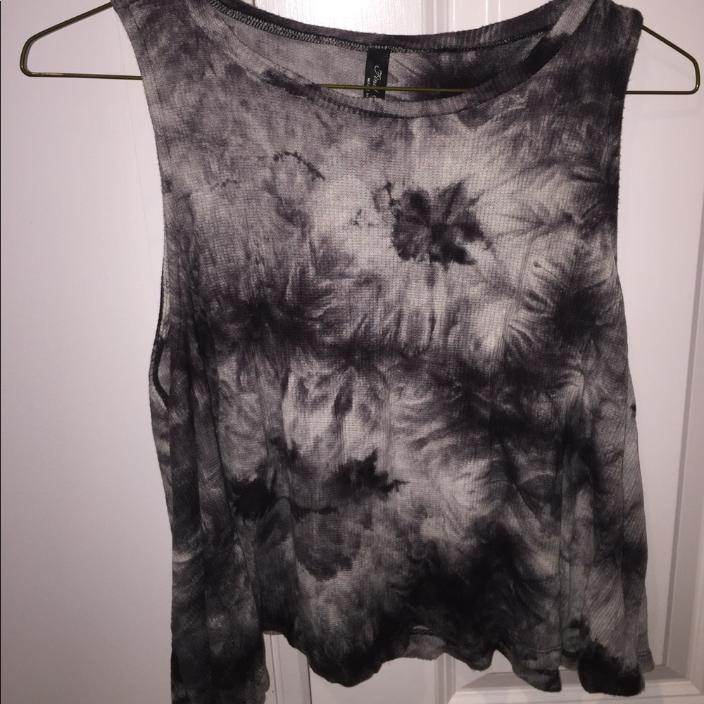 Tie dye cropped tank